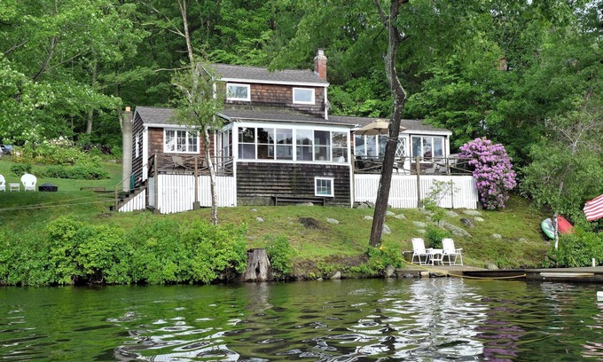 Milford House | Private lakefront home, beach, boats, minium stay is 31 days by Town