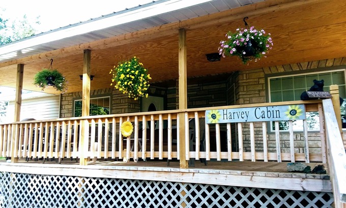 Mountain Home House | Private/NICE Large Cabin on 3/4 Acre. Huge Covered Porch. Wheelchair Access