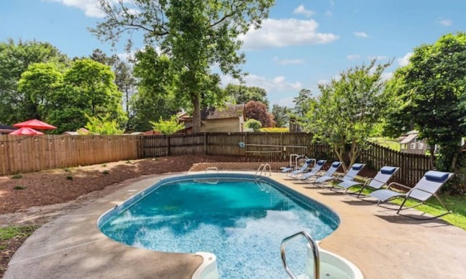Lawrenceville House | Private Pool Home NO Stairs 11 Guests FamilyATL