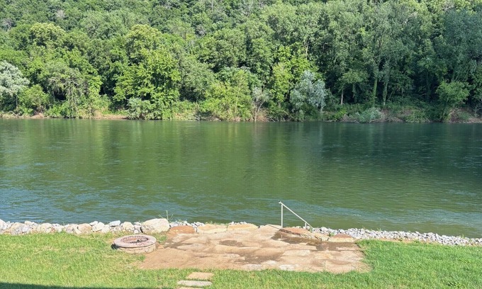 Mountain Home House | Private riverfront getaway with direct steps to fishing paradise.