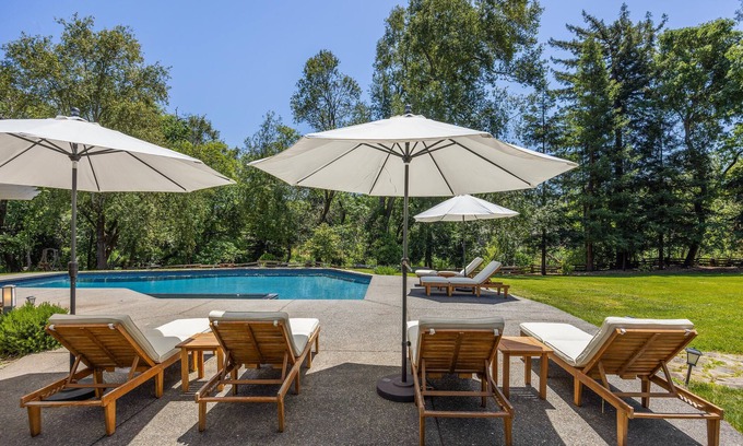Santa Rosa House | Private Wine Country Oasis On 2 Acres w/Pool, Spa, Creek & Vineyard