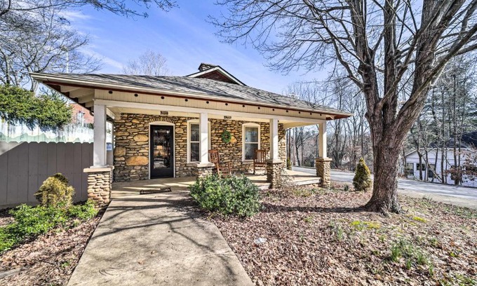 Waynesville House | Quaint Home with Porch in Downtown Waynesville!