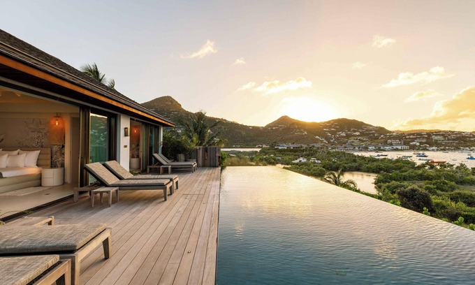 Anse du Grand Cul-de-Sac Villa | Quartz is a jewel in front of the sea with a large and nice view of the ocean