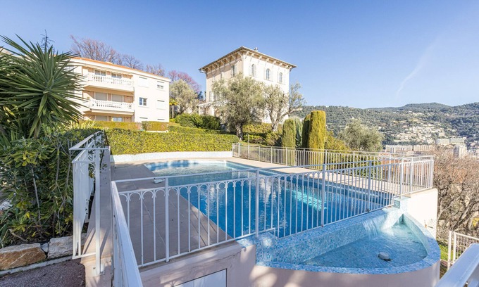 Cimiez Apartment | Quiet and open view, 1 Bdr with Swimming Pool & Garage