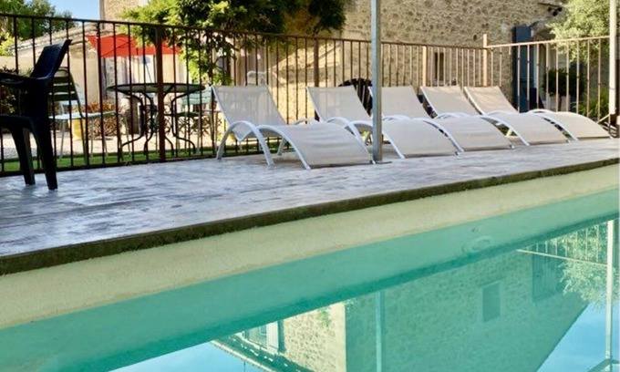 Caux House | Quiet house with private pool and outbuilding Jacuzzi up to 10 people