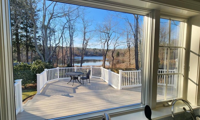 Marstons Mills House | Quiet Little Pond and Mystic Lake view on private Road on Marstons Mills