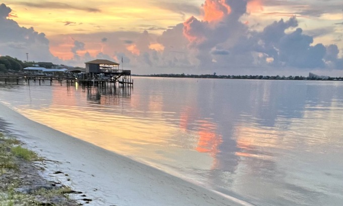Ono Island House | Quiet Oasis Under Majestic Live Oaks with 150 feet of Bayside Orange Beach
