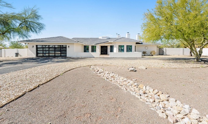 Desert Hills House | Radiant desert stay with a pool, grill, and gourmet kitchen - mountain views