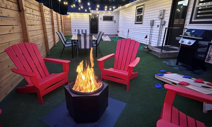 Orange City House | Raider Roost-Putting Green/Fire Pit/Game Room Close to NWC & Downtown!
