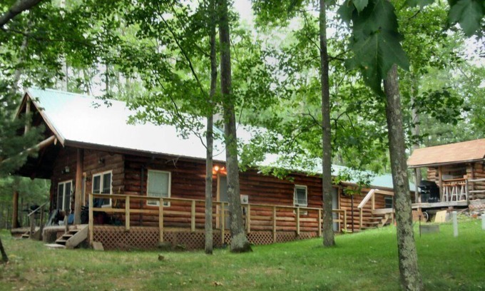 Solon Springs Cabin | Real log cabin on Eau Claire Lakes Chain near Hayward, WI