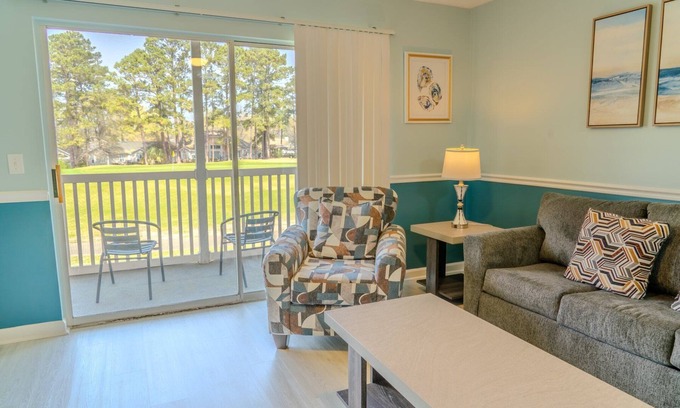 Carolina Forest Apartment | Recently Updated 1 BR Condo- Waterway Village 1E Golfer's Paradise