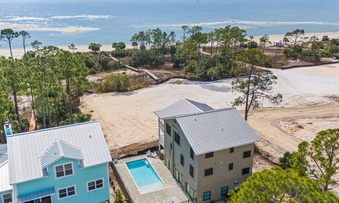 Indian Pass House | Redbird Beach: 7BR Beachfront Home- Priv. Pool, Pet Friendly, Sleeps 23!