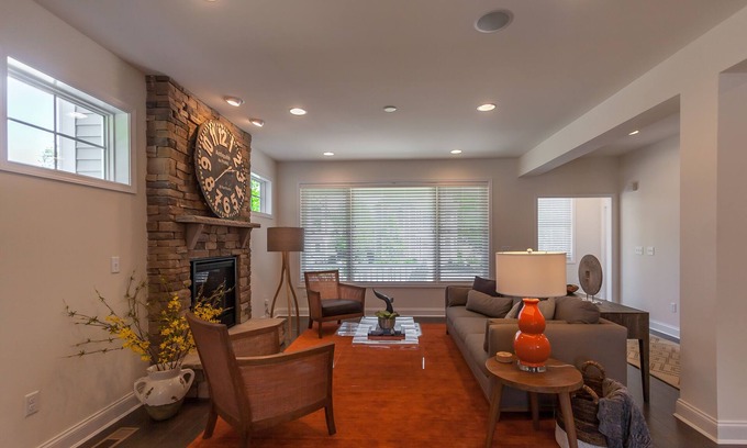 Dodds Addition House | Rehoboth Beach House Rec Room Parking Patio