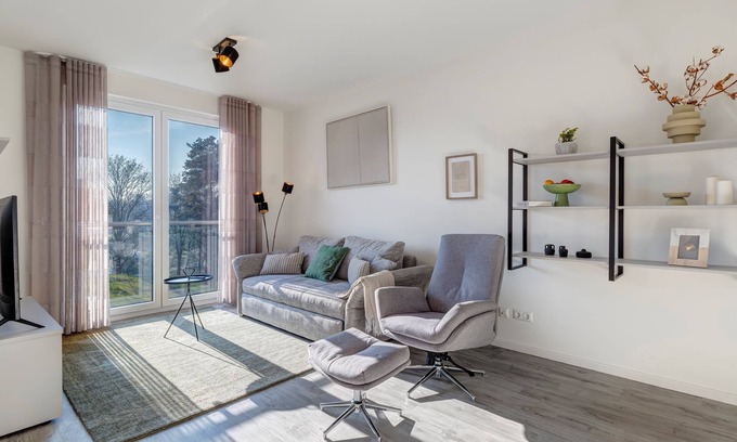 Zirchow Apartment | Relax at Pine Hill Resort: new, modern apartment C 10 with garden view