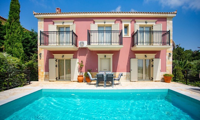 Fiskardo Villa | Relax by your private pool at Villa Mandola, Kefalonia’s hidden gem