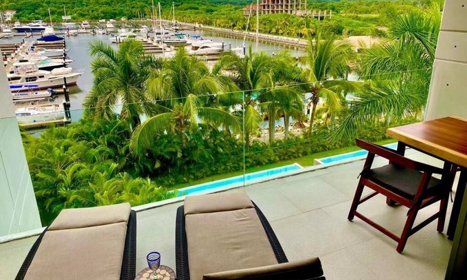 Ixtapa Apartment | Relax in front of Ixtapa's beautiful Marina.