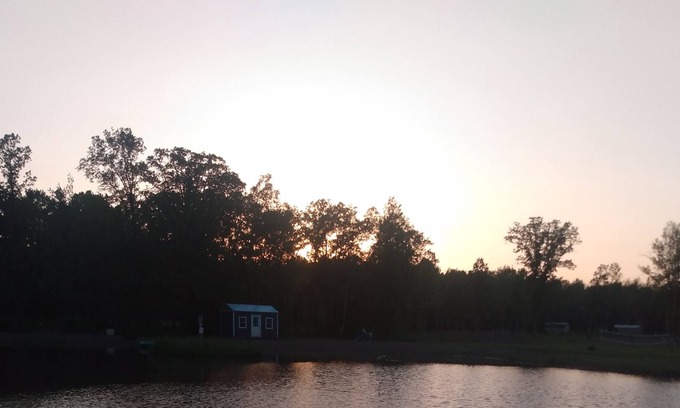 Brook Park RV Rental | Relaxing cabin in family campground