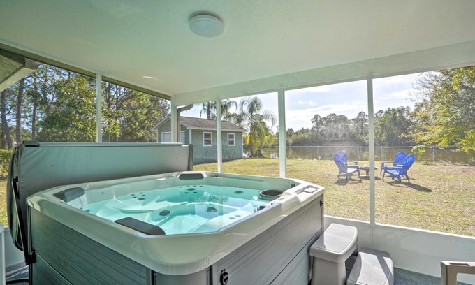 Tropical Gulf Acres House | Relaxing Punta Gorda Getaway with Fire Pit!