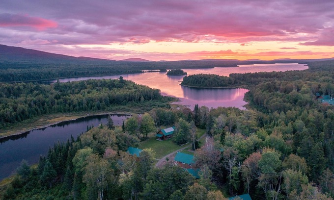 Greenville Ski Chalet | Remote Lakeshore Cabin, Canoes/Kayaks, Kitchenette, Shared Bathroom and Sauna