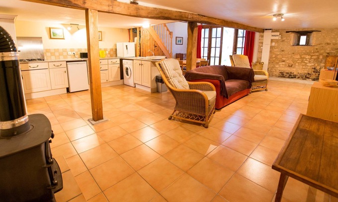 Montjean House | Renovated barn with private swimming pool on a family run farm in the Charente.