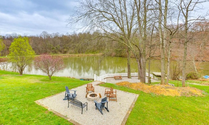 Logan House | Renovated Logan Home with Pond and Fire Pit