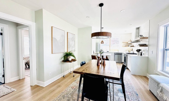 Lakewood House | Renovated Modern Sunset Vibes townhome by Downtown CLE with AC Hot Tub