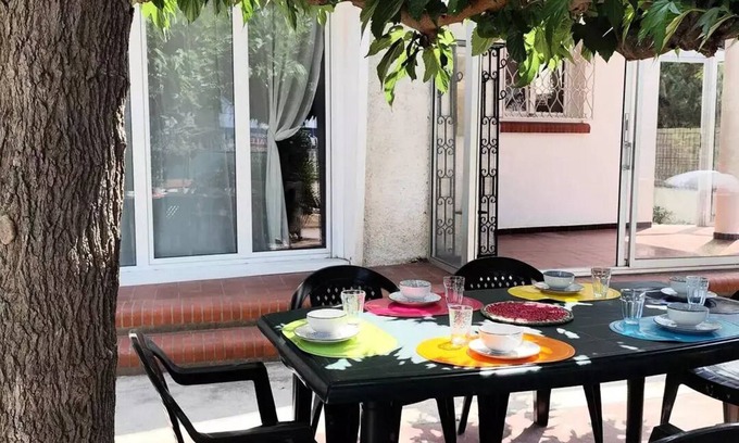 La Jetee Villa | Residence 6Apr41-canet En Roussillon - House T4 ground floor air conditioned beautiful shaded terrace 6AVR44