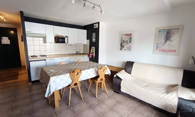 Montgenevre Apartment | Residence Plein Soleil - South facing apartment with superb views, balcony, parking.