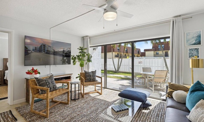 Banana River Estates Condo | Right on the Ocean - Ground Floor and Pet Friendly - Next to Pier