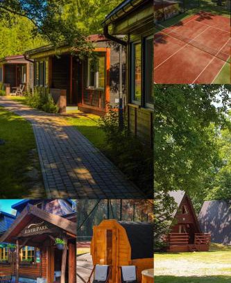 Zator Resort | River Park Domki Wśród Drzew Wzdłuż Rzeki