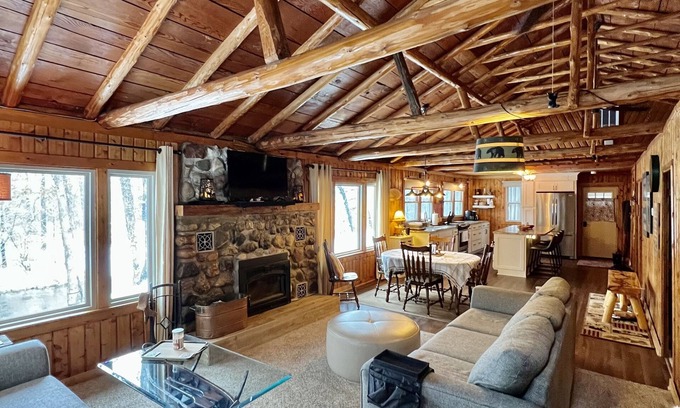 Baldwin Cabin | Riverfront cabin, on a secluded section of the Middle Branch, Pere Marquette