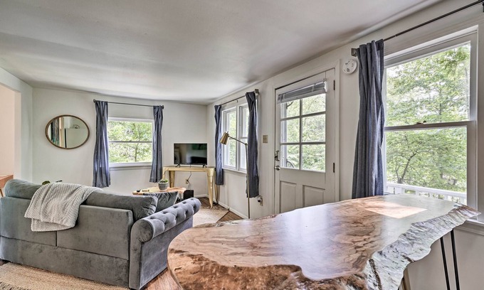 Rocky Mount Cabin | Rocky Mount Home w/ Deck- Walk to Lake & Boat Ramp
