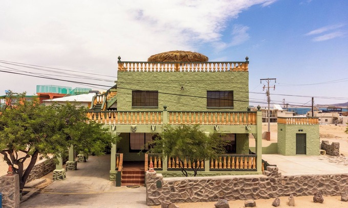 La Choya House | Rocky Point Rooftop Margarita Deck with Ocean Views, Sleeps 8, Steps From Beach!