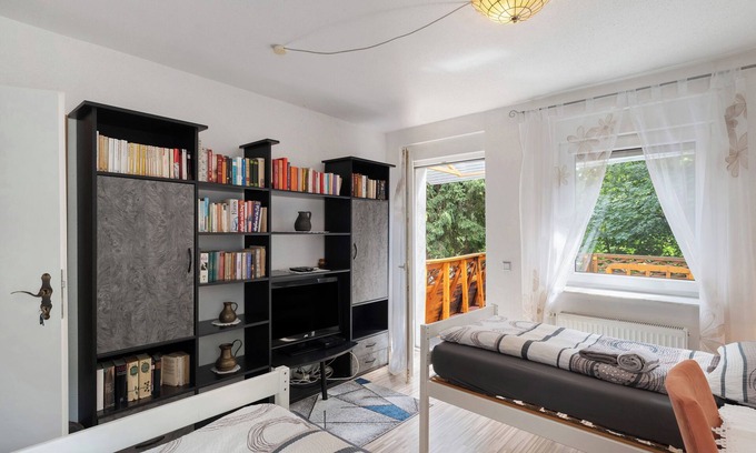 Baden-Baden Apartment | Room 'Room 8' with private terrace and Wi-Fi