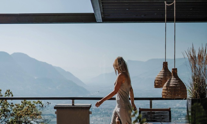 Tirolo Apartment | Ruhiges Loft in der Natur mit Fantastischem Blick auf Meran