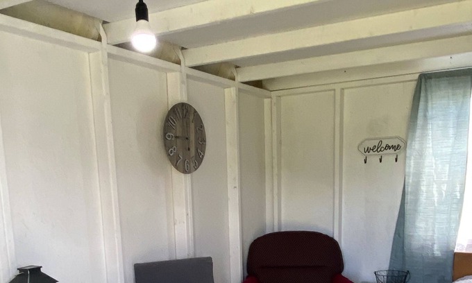 West Eaton Cabin | Rustic cabin in campground - near bathrooms and showers