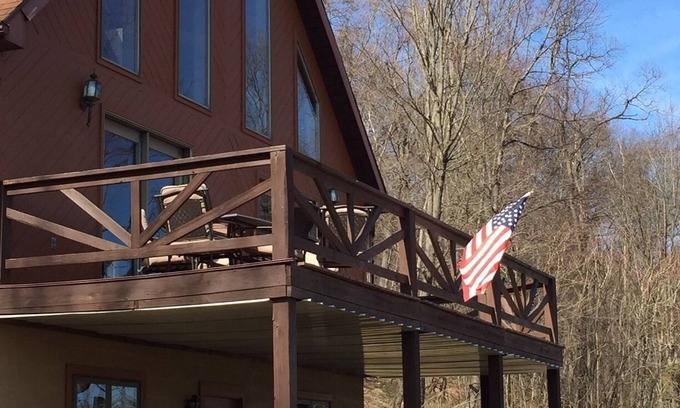 Hesston Cabin | Rustic Cabin in the Woods Close to Raystown Lake - DOG Friendly