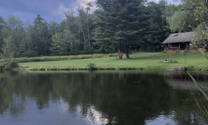 Winsted Cabin | Rustic escape on a pond with 7 acres in Colebrook, CT!
