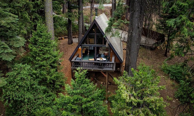 Camp Connell Cabin | Rustic Lofted A-frame+Spacious Deck+Great Views+Central Heat+Wood Stove
