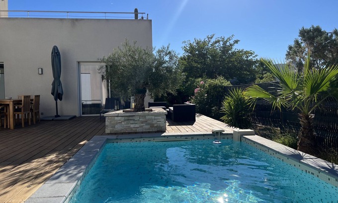 Sete Villa | Sète, villa moderne 4 étoiles avec piscine