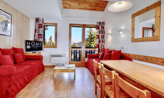 Courchevel Apartment | Séjour familial à Courchevel avec balcon et casier à skis - FR-1-575-25