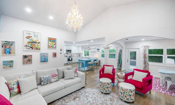 Jensen Beach House | Salt & Sand on Catamaran - Pool, Patio, Walk to River - Near Beach & Downtown