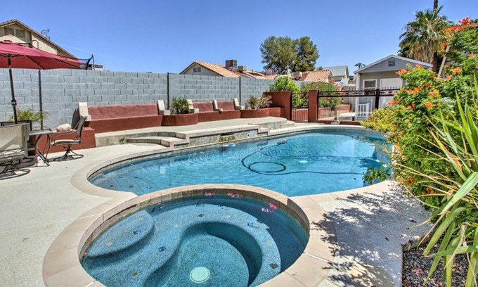 Adobe Hills House | Saltwater Pool and Hot Tub Glendale Oasis