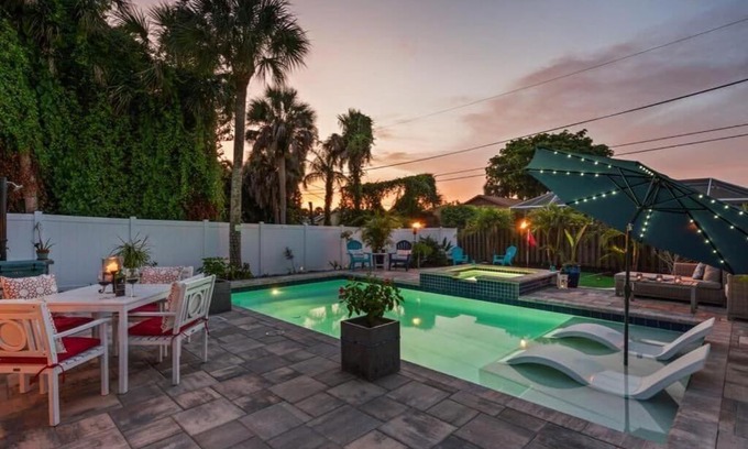 Naples Park House | Sanctuary Home Naples-Private Pool and Lanai!