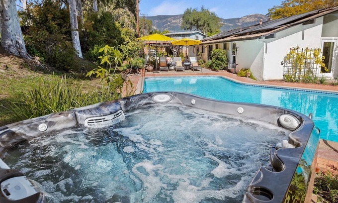 Hitchcock House | Santa Barbara -mid century with pool and hot tub