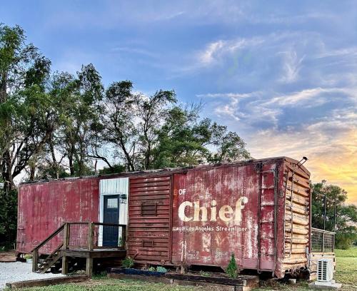 Hutchinson House | Santa Fe Boxcar #2 Renovated Train Car in the Country