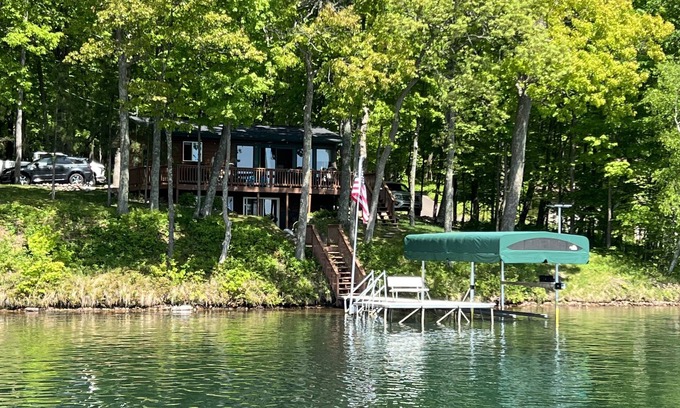 Hayward House | Scooter's Landing in Hinton Bay on Round Lake, the view is amazing!