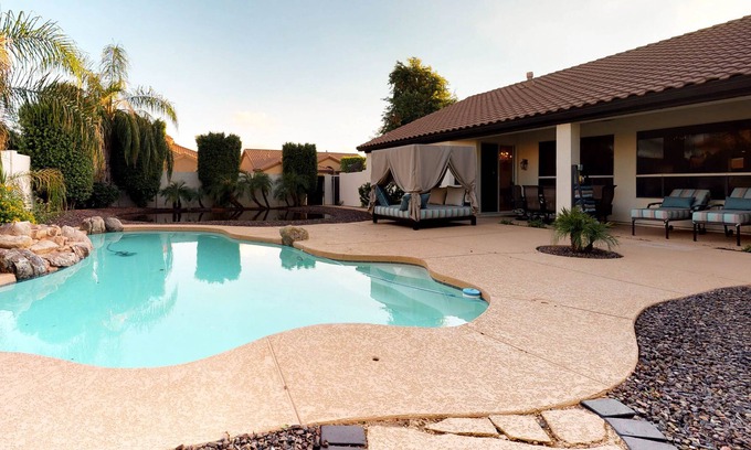 Arabian Crest House | Scottsdale home with private pool, hot tub & grill - near shopping