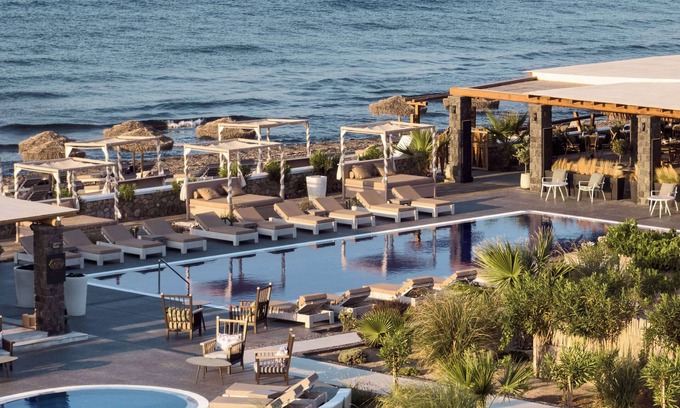 Perivolos Resort | Sea Breeze Santorini Beach Resort, Curio Collection Hilton