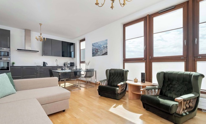 Srodmiescie Apartment | Sea Towers 204 | Gdynia | Spacious Apartment | Parking | By the Port